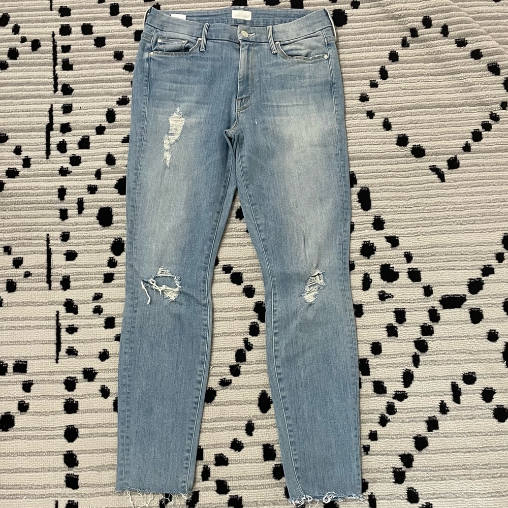 Mother jeans light wash size 27 skinny jeans